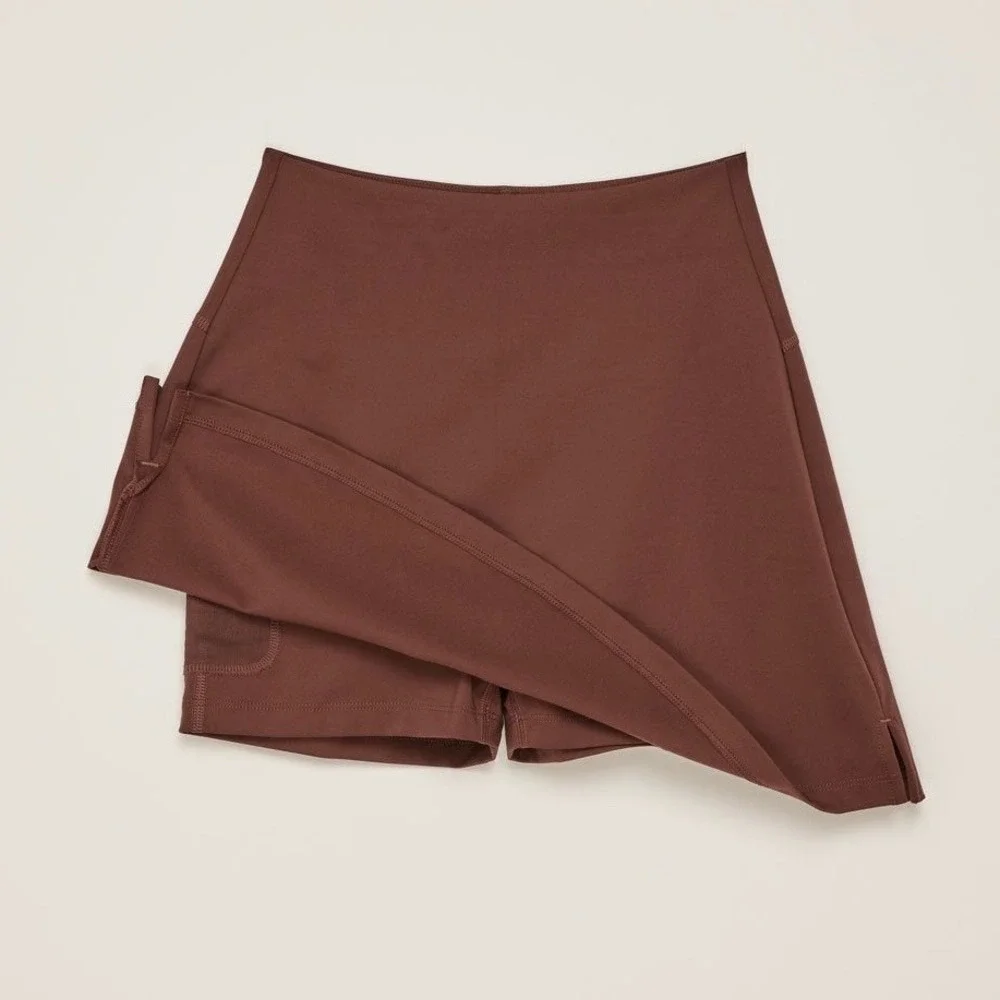 Girlfriend Collective Sport Skort, Earth XS - Picture 4 of 5